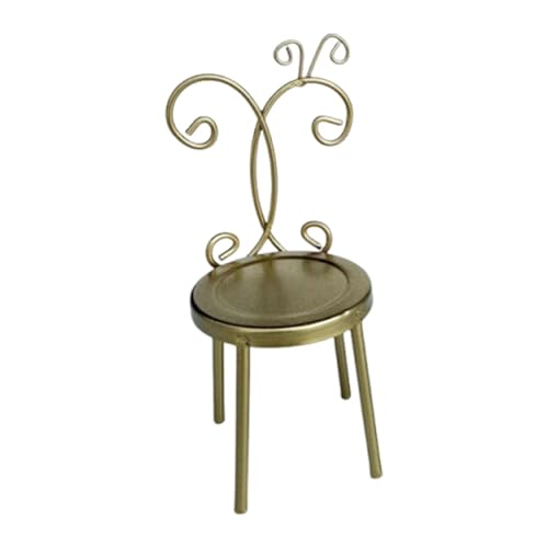 MagiDeal Puppenhausstuhl, Puppenhausstuhl, Maßstab 1:12, Basteln, DIY, Mini-Sitz, Miniaturmöbel, Puppenhausmöbel für Szenensammler, Golden MagiDeal Puppenhausstuhl, Puppenhausstuhl, Maßstab 1:12, Basteln, DIY, Mini-Sitz, Miniaturmöbel, Puppenhausmöbel für Szenensammler, Golden von MagiDeal