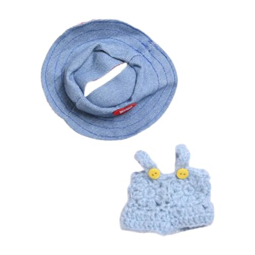 MagiDeal Puppenkleidung, Puppen-Outfit, Foto-Requisiten, Mini-DIY-Mode-Plüsch-Puppenzubehör, Puppenkleidung für 17 cm große Puppen, Mädchen, Jungen, Blauer Kleiderhut MagiDeal Puppenkleidung, Puppen-Outfit, Foto-Requisiten, Mini-DIY-Mode-Plüsch-Puppenzubehör, Puppenkleidung für 17 cm große Puppen, Mädchen, Jungen, Blauer Kleiderhut von MagiDeal