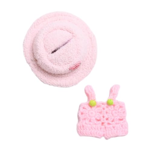 MagiDeal Puppenkleidung, Puppen-Outfit, Foto-Requisiten, Mini-DIY-Mode-Plüsch-Puppenzubehör, Puppenkleidung für 17 cm große Puppen, Mädchen, Jungen, Rosa Kleiderhut MagiDeal Puppenkleidung, Puppen-Outfit, Foto-Requisiten, Mini-DIY-Mode-Plüsch-Puppenzubehör, Puppenkleidung für 17 cm große Puppen, Mädchen, Jungen, Rosa Kleiderhut von MagiDeal