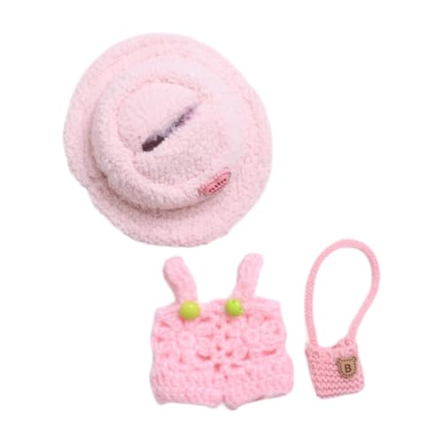 MagiDeal Puppenkleidung, Puppen-Outfit, Foto-Requisiten, Mini-DIY-Mode-Plüsch-Puppenzubehör, Puppenkleidung für 17 cm große Puppen, Mädchen, Jungen, Rosa Kleiderhuttasche MagiDeal Puppenkleidung, Puppen-Outfit, Foto-Requisiten, Mini-DIY-Mode-Plüsch-Puppenzubehör, Puppenkleidung für 17 cm große Puppen, Mädchen, Jungen, Rosa Kleiderhuttasche von MagiDeal