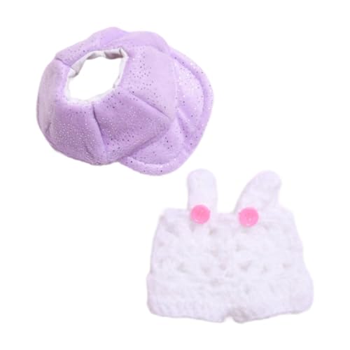 MagiDeal Puppenkleidung, Puppen-Outfit, Foto-Requisiten, Mini-DIY-Mode-Plüsch-Puppenzubehör, Puppenkleidung für 17 cm große Puppen, Mädchen, Jungen, Weißer Kleiderhut MagiDeal Puppenkleidung, Puppen-Outfit, Foto-Requisiten, Mini-DIY-Mode-Plüsch-Puppenzubehör, Puppenkleidung für 17 cm große Puppen, Mädchen, Jungen, Weißer Kleiderhut von MagiDeal