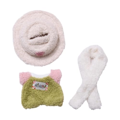 MagiDeal Puppenoverall, handgefertigte Kleidung, Rollenspiel, weiches Lernspielzeug mit Schal, Kostümzubehör für 15–17 cm große Puppen mit Anhänger, Grün mit Hut MagiDeal Puppenoverall, handgefertigte Kleidung, Rollenspiel, weiches Lernspielzeug mit Schal, Kostümzubehör für 15–17 cm große Puppen mit Anhänger, Grün mit Hut von MagiDeal