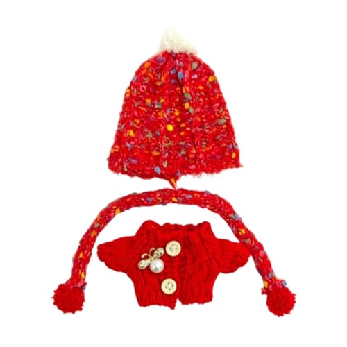 MagiDeal Puppenpullover für Kinder, DIY Puppenkleidung für 15 cm Figuren, Geburtstagsgeschenk, Bunter Roter Schal MagiDeal Puppenpullover für Kinder, DIY Puppenkleidung für 15 cm Figuren, Geburtstagsgeschenk, Bunter Roter Schal von MagiDeal