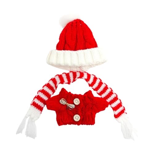 MagiDeal Puppenpullover für Kinder, DIY Puppenkleidung für 15 cm Figuren, Geburtstagsgeschenk, Rot-weißer Schal MagiDeal Puppenpullover für Kinder, DIY Puppenkleidung für 15 cm Figuren, Geburtstagsgeschenk, Rot-weißer Schal von MagiDeal