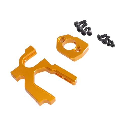 MagiDeal RC -Auto Motorhalterung RC -Zubehör Motorhalterhalter mit Schrauben -Update -Teilen für 1/12 124019 RC -Fahrzeuge Spielzeugauto, Gold von MagiDeal