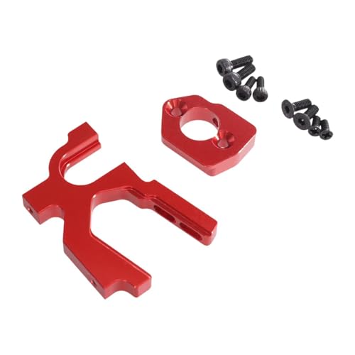 MagiDeal RC -Auto Motorhalterung RC -Zubehör Motorhalterhalter mit Schrauben -Update -Teilen für 1/12 124019 RC -Fahrzeuge Spielzeugauto, Rot von MagiDeal