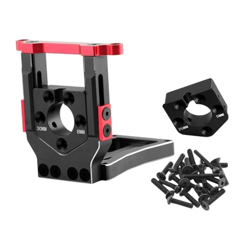 MagiDeal RC -Auto Motormontage Sitz Aluminiumlegierung Einfach Installation Verschleiß resistente Motorhalterungshalterung Schnellfreisetzung für LKW, Schwarz Rot MagiDeal RC -Auto Motormontage Sitz Aluminiumlegierung Einfach Installation Verschleiß resistente Motorhalterungshalterung Schnellfreisetzung für LKW, Schwarz Rot von MagiDeal