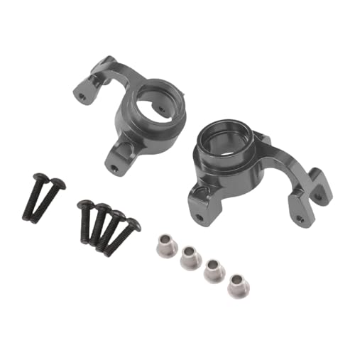 MagiDeal RC Vorderradlenkbecher, RC Autoteile, Modifiziert, Professionell, Vielseitig Einsetzbar, Ersetzt Aluminium Vorderradlenkkomponente, Maßstab 1:, Schwarz Grau von MagiDeal