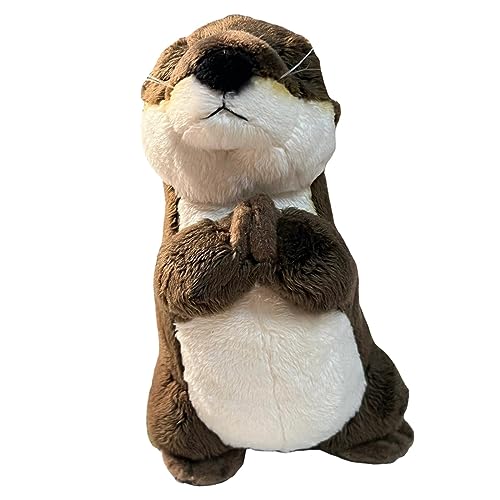 MagiDeal Realistisches Otter-Stofftier, süße Seeotter-Plüschpuppe, Geburtstagsgeschenk für Kinder, Mädchen und Jungen, 20 cm von MagiDeal