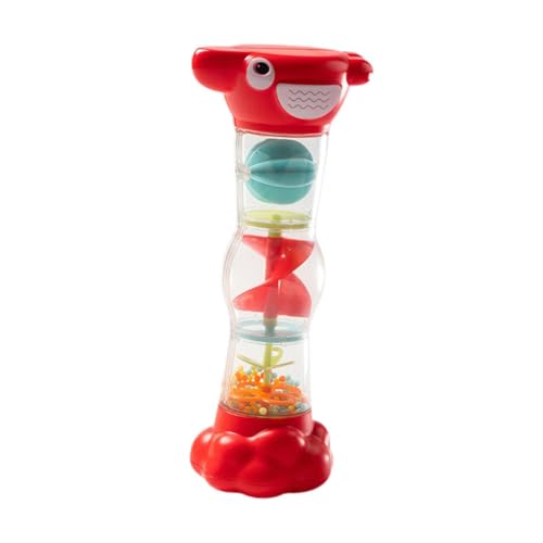 MagiDeal Regengeräusch-Shaker-Spielzeug für Kleinkinder, 24 x 10 cm, für visuelles Tracking-Zubehör, vielseitig einsetzbar mit Dreifachbarriere-Design, Rot von MagiDeal