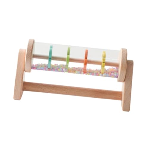 MagiDeal Regenmacherspielzeug Holz Regenstick Bildung klassisches sensorisches Spielzeug Regentropfen Rassel Shaker für Kinder Kinder Babys 6 Monate Up von MagiDeal