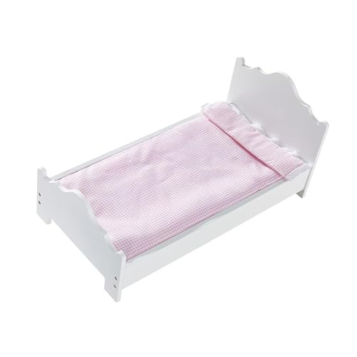 MagiDeal -Rollenspielbett, Prinzessinnen-Puppenbett mit Mini-Decke, Lernspielzeug, multifunktional, leicht, Länge 52,5 cm von MagiDeal