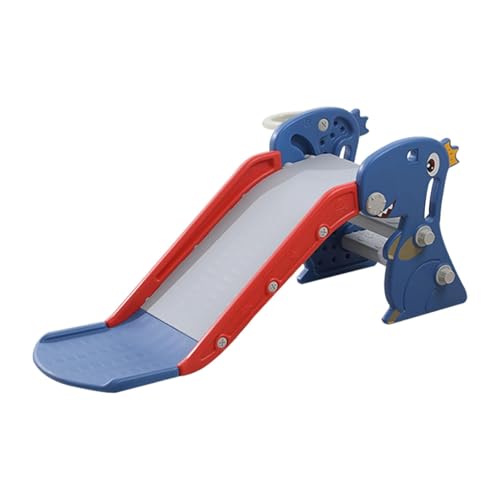 MagiDeal Rutschen-Spielset für, erste Rutsche, Indoor-Spielplatz-Set, Spielzimmer, Klettern und Rutschen mit Basketballkorb für Wohnzimmer von MagiDeal