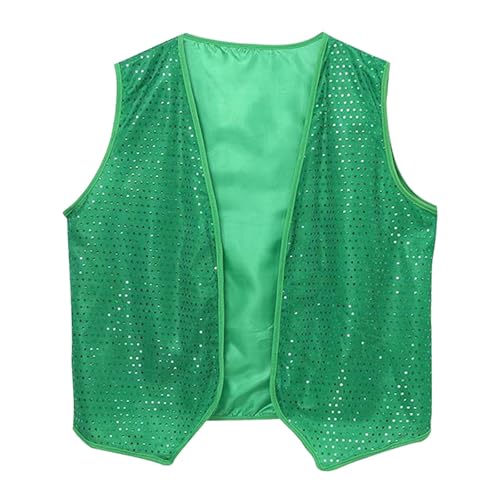 MagiDeal ST Day Weste, Paillettenweste für Abschlussball, Bühnenshow, Partyzubehör, Kostüm, L MagiDeal ST Day Weste, Paillettenweste für Abschlussball, Bühnenshow, Partyzubehör, Kostüm, L von MagiDeal