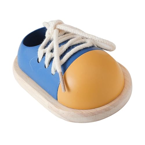 MagiDeal Schnürschuhe, Lernspielzeug, Schnürschuhe, Spiel, Feinmotorik-Training, Holz, Frühlernspielzeug, Bindeübungen für die Vorschule, Blau MagiDeal Schnürschuhe, Lernspielzeug, Schnürschuhe, Spiel, Feinmotorik-Training, Holz, Frühlernspielzeug, Bindeübungen für die Vorschule, Blau von MagiDeal