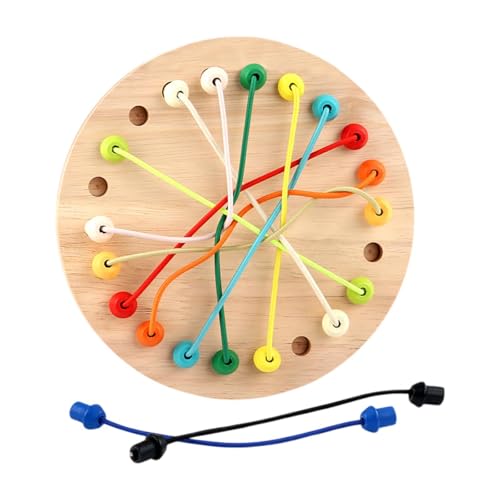 MagiDeal Seilpuzzle Herausforderung Spielzeugseilknoten Entwöhnung Stapel Sortieren Spielzeugintelligenzentwicklungsseil Entwöhnung Spielzeug für Kinder Kinder von MagiDeal