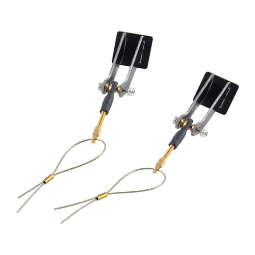 MagiDeal Servoarm-Push-Pull-Rod-Set, Ruder-Steuerhörner, professionelle Hochleistungs-Fernbedienungsflugzeugteile für RC-Flugzeuge von MagiDeal
