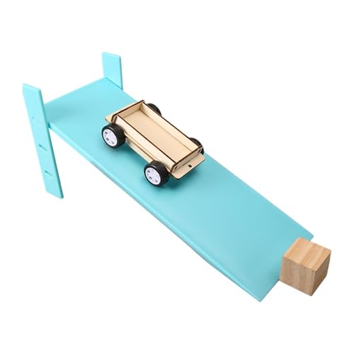 MagiDeal Slope Impact Experiment Model STEM -Projektexperiment Set Holzunterrichtshilfenhöhe Anpassungsanpassung Hand für Haus Teenager von MagiDeal