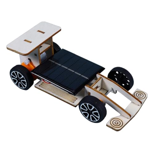 MagiDeal Solar-Rennwagen-Spielzeug, physikalisches Experiment, DIY-Projekte, handgefertigter Zusammenbau, 3D-Holzpuzzle, Lernspielzeug für Kinder, Geschenk, von MagiDeal