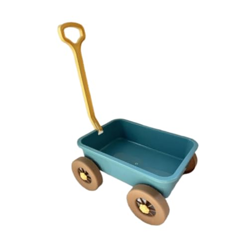MagiDeal Strandspielzeugwagen, Rollenspielwagen, Wagenspielzeug-Aufbewahrungsauto, praktisches Outdoor-Spielzeug, Ziehwagenspielzeug für die Gartenarbeit, den, Blau von MagiDeal