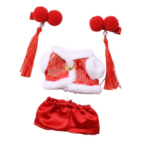MagiDeal Tang-Anzug für Plüschpuppen, Puppenkleidung mit Kopfbedeckung, Bequeme Cartoon-Kostüme für 17-cm-Puppen MagiDeal Tang-Anzug für Plüschpuppen, Puppenkleidung mit Kopfbedeckung, Bequeme Cartoon-Kostüme für 17-cm-Puppen von MagiDeal