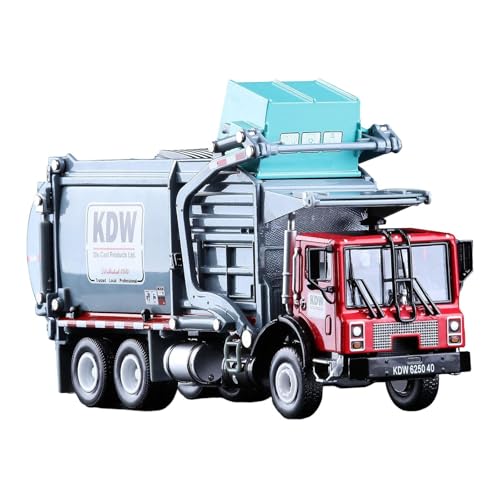 MagiDeal Truck Toy Engineering Car Playset Sensory Cognition Toy Early Development Müllwagen Spielzeug für Jungen Mädchen Kleinkinder ab 3+, Grau von MagiDeal