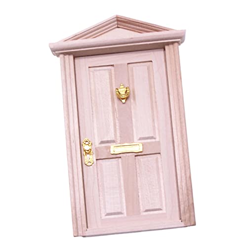 MagiDeal Unlackiert Mini Holztür Modell Puppe Szene Haustür DIY Kunsthandwerk Puppenhaus Raumdekoration Geschenke Puppenhaus Holztür für Schlafzimmer von MagiDeal