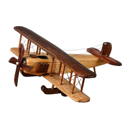 MagiDeal Vintage-Flugzeug-Dekoration, Ornament aus Holz, Desktop-Flugzeug-Dekoration für Themenrestaurants, Arbeitszimmer, Partys, Jungenzimmer MagiDeal Vintage-Flugzeug-Dekoration, Ornament aus Holz, Desktop-Flugzeug-Dekoration für Themenrestaurants, Arbeitszimmer, Partys, Jungenzimmer von MagiDeal
