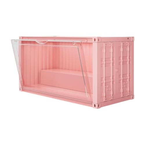 MagiDeal Vitrine für Figurensammlung, Vitrine zum Organisieren von staubdichten, transparenten Schaukästen, Aufbewahrungsbox für Puppen, Sammlerstücke, mit Hellrosa MagiDeal Vitrine für Figurensammlung, Vitrine zum Organisieren von staubdichten, transparenten Schaukästen, Aufbewahrungsbox für Puppen, Sammlerstücke, mit Hellrosa von MagiDeal