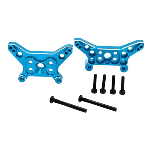 MagiDeal Vorne Hinten Shock Mount Aluminium Legierung Zubehör Upgrades für 1/14 14211 RC Auto Professionelle, Blau von MagiDeal