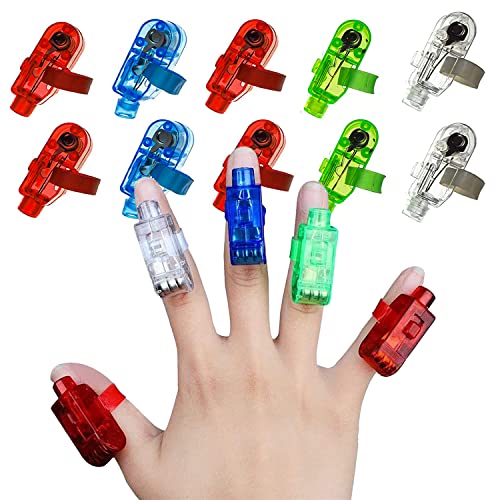 16x LED Fingerlampe Fingerring Leuchtringe Fingerlicht Taschenlampe für Finger, LED Bunt Fingerlicht, als Mitgebsel Gastgeschenke Kindergeburtstag 16x LED Fingerlampe Fingerring Leuchtringe Fingerlicht Taschenlampe für Finger, LED Bunt Fingerlicht, als Mitgebsel Gastgeschenke Kindergeburtstag von MagiSel