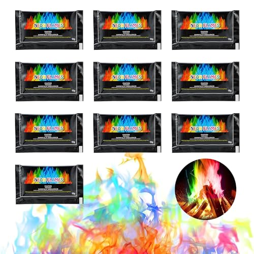 Buntes Feuer, Buntes Feuerpulver, Magic Fire Pulver, Buntes Feuer, Bunte Flamme Farbwechsel Powder Party und Halloween und Weihnachten,Feuerstellen, Kamin, Ofen, für Outdoor-Events 10X10g Buntes Feuer, Buntes Feuerpulver, Magic Fire Pulver, Buntes Feuer, Bunte Flamme Farbwechsel Powder Party und Halloween und Weihnachten,Feuerstellen, Kamin, Ofen, für Outdoor-Events 10X10g von MagiSel