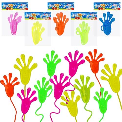 Klatschhand Kinder, 36 Stück Bunte Glibberhände, Klebrige Hände Bunte Klatschhände, Klebrige Gummihand, Glibberhand mit Griff für Kindergeburtstag, Geschenk für Jungen Mädchen (Zufällige Farbe) Klatschhand Kinder, 36 Stück Bunte Glibberhände, Klebrige Hände Bunte Klatschhände, Klebrige Gummihand, Glibberhand mit Griff für Kindergeburtstag, Geschenk für Jungen Mädchen (Zufällige Farbe) von MagiSel