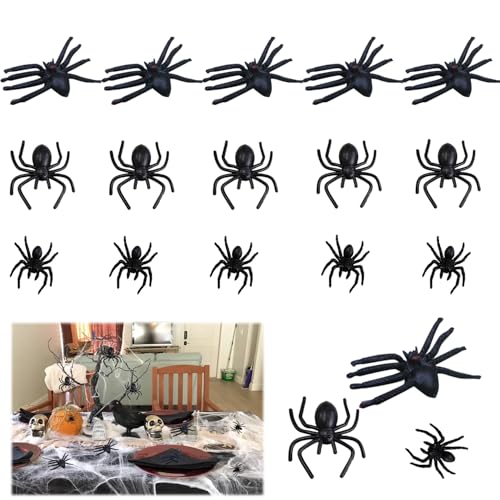 MagiSel Realistische Plastik Spinne, Halloween Spinnen, 45PCS Halloween Spinnen Streich Requisiten, Halloween Requisiten Veranda Spukhaus Partyzubehör, Spukhaus Party Dekorationen. MagiSel Realistische Plastik Spinne, Halloween Spinnen, 45PCS Halloween Spinnen Streich Requisiten, Halloween Requisiten Veranda Spukhaus Partyzubehör, Spukhaus Party Dekorationen. von MagiSel