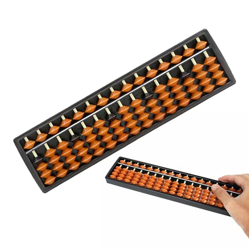 Abacus Chinese, Abacus Kinder Mathe, Traditionelle Abakus, Perle Arithmetik Abakus Zählen, Abacus Mathematical, Kunststoff Abakus, Abakus für Kinder Mathematik Berechnungswerkzeug (Braun) von MagiSel