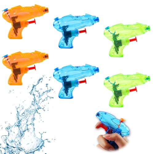 Wasserpistole Kinder, Spritzpistole, Wasserpistole Klein, Mini Wasserpistole, Wasserspritzpistolen, 6 Stück Water Blaster Spielzeug, für den Sommer im Freien, Wasserschlachten, Pool,Garten und Strand Wasserpistole Kinder, Spritzpistole, Wasserpistole Klein, Mini Wasserpistole, Wasserspritzpistolen, 6 Stück Water Blaster Spielzeug, für den Sommer im Freien, Wasserschlachten, Pool,Garten und Strand von MagiSel