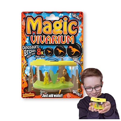 Magic Aquarium - Dinosaurier von Deluxebase. Lassen Sie Ihre eigenen Pinguine in diesem Spielzeug Fisch Tank-Kit für Kinder wachsen. von Deluxebase
