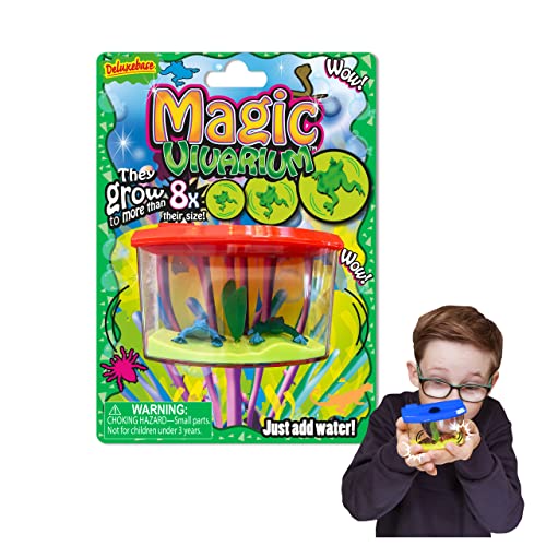 Magic Aquarium - Gruselige Kreaturen von Deluxebase. Lassen Sie Ihre eigenen Pinguine in diesem Spielzeug Fisch Tank-Kit für Kinder wachsen. von Deluxebase