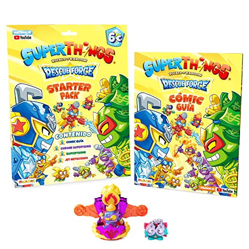 SUPERTHINGS RIVALS OF KABOOM PST10S112SP00 Superthig efecto Cromado + 1 Rescue Jet Metalizado SuperThings Force Magazin, bunt, M SUPERTHINGS RIVALS OF KABOOM PST10S112SP00 Superthig efecto Cromado + 1 Rescue Jet Metalizado SuperThings Force Magazin, bunt, M von SUPERTHINGS RIVALS OF KABOOM