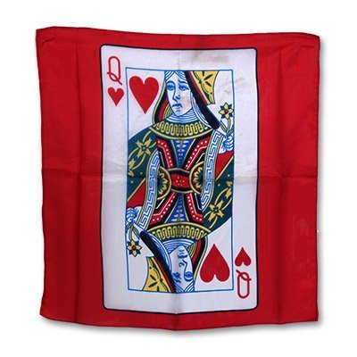 18" Queen of Heart Card Silk by Magic by Gosh - Trick 18" Queen of Heart Card Silk by Magic by Gosh - Trick von Magic By Gosh