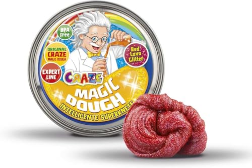 Craze Magic Dough Set Expert Professor Intelligent Modelling Clay 70 g Modelling Clay in Tin Children's Clay Special Effect 6 Variants Modelling Clay from 2 Years 35245 ,Assorted von Magic Dough