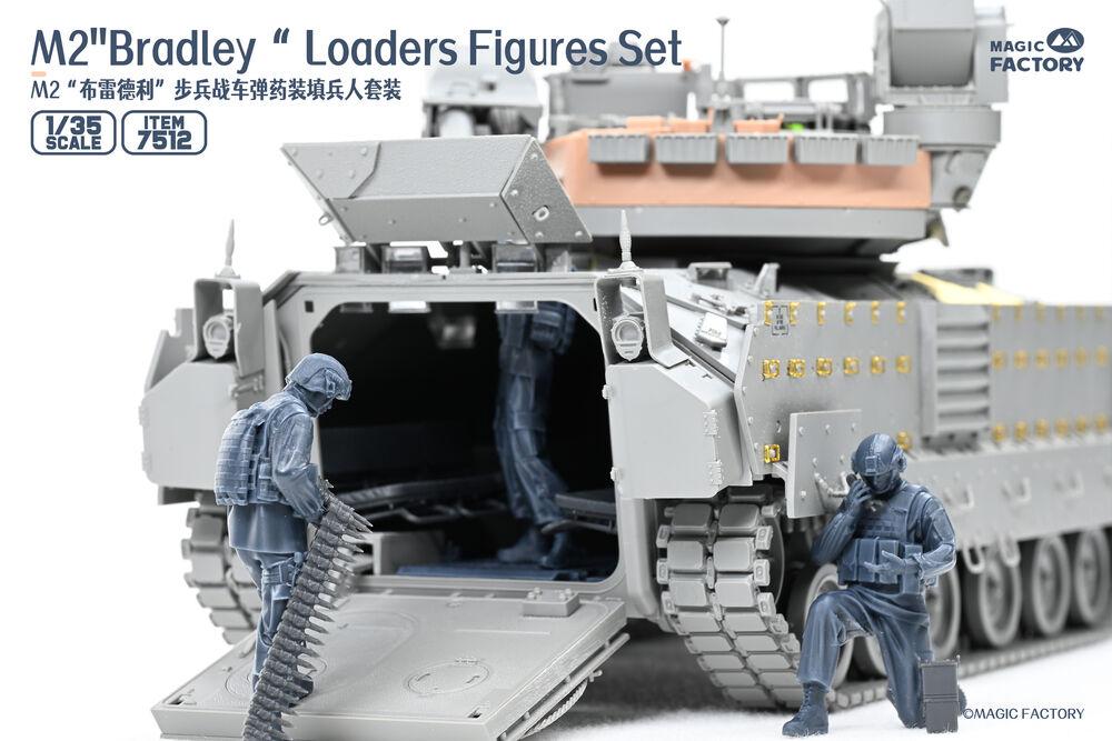 M2 Bradley Loaders Figures Set (incl. 3 figures, 1 set radio and part of interiors) von Magic Factory