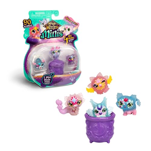Magic Mixies - 4 Magic Minifiguren, Packung mit 4 Figuren, 90 Mixlings, aufgeteilt in 5 Sammlerteams mit magischen Fähigkeiten, ab 3 Jahren +, gemeinsame, seltene und extrem seltene Figuren, Famosa Magic Mixies - 4 Magic Minifiguren, Packung mit 4 Figuren, 90 Mixlings, aufgeteilt in 5 Sammlerteams mit magischen Fähigkeiten, ab 3 Jahren +, gemeinsame, seltene und extrem seltene Figuren, Famosa von Magic Mixies