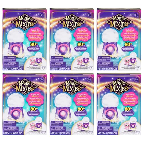 Magic Mixies Magischer Nebel und Zaubersprüche, 24 ml, Nachfüllpackung für magische Kristallkugel oder Zauberkessel, 6 Stück Magic Mixies Magischer Nebel und Zaubersprüche, 24 ml, Nachfüllpackung für magische Kristallkugel oder Zauberkessel, 6 Stück von Magic Mixies