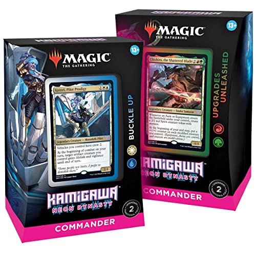 Magic The Gathering TCG MTG Kamigawa: Neon Dynasty Commander Deck EN, Bundle von Magic The Gathering TCG