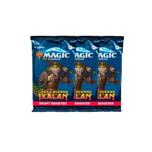 3 Packs MTG Draft Booster Pack Lot MTG Lost Caverns of Ixalan von Magic: The Gathering