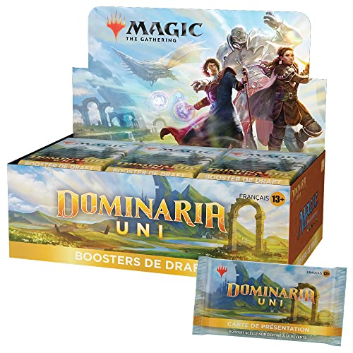 Magic The Gathering Draft Dominaria Uni-Booster, 36 Boosterpacks und Präsentationskarte (französische Version) von Magic The Gathering