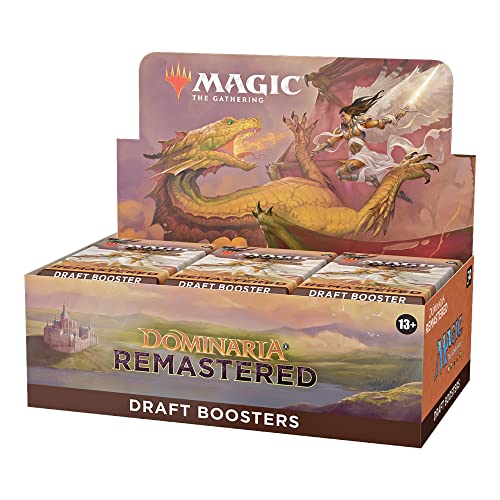 Magic The Gathering Dominaria Remastered Draft Booster Box | 36 Packungen (540 magische Karten) von Magic The Gathering