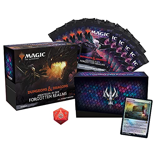 Magic: The Gathering Abenteuer in den Forgotten Realms Bundle, 10 Draft-Booster & Zubehör (Deutsche Version) von Magic The Gathering