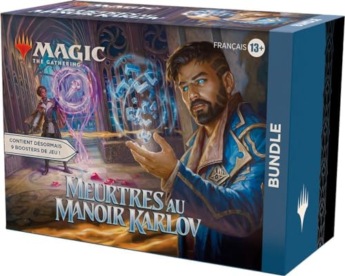 Magic The Gathering Bundle Mortres au Manoir Karlov – 9 Spiel-Boosterpacks, 30 Feldkarten + Exklusives Zubehör von Magic The Gathering